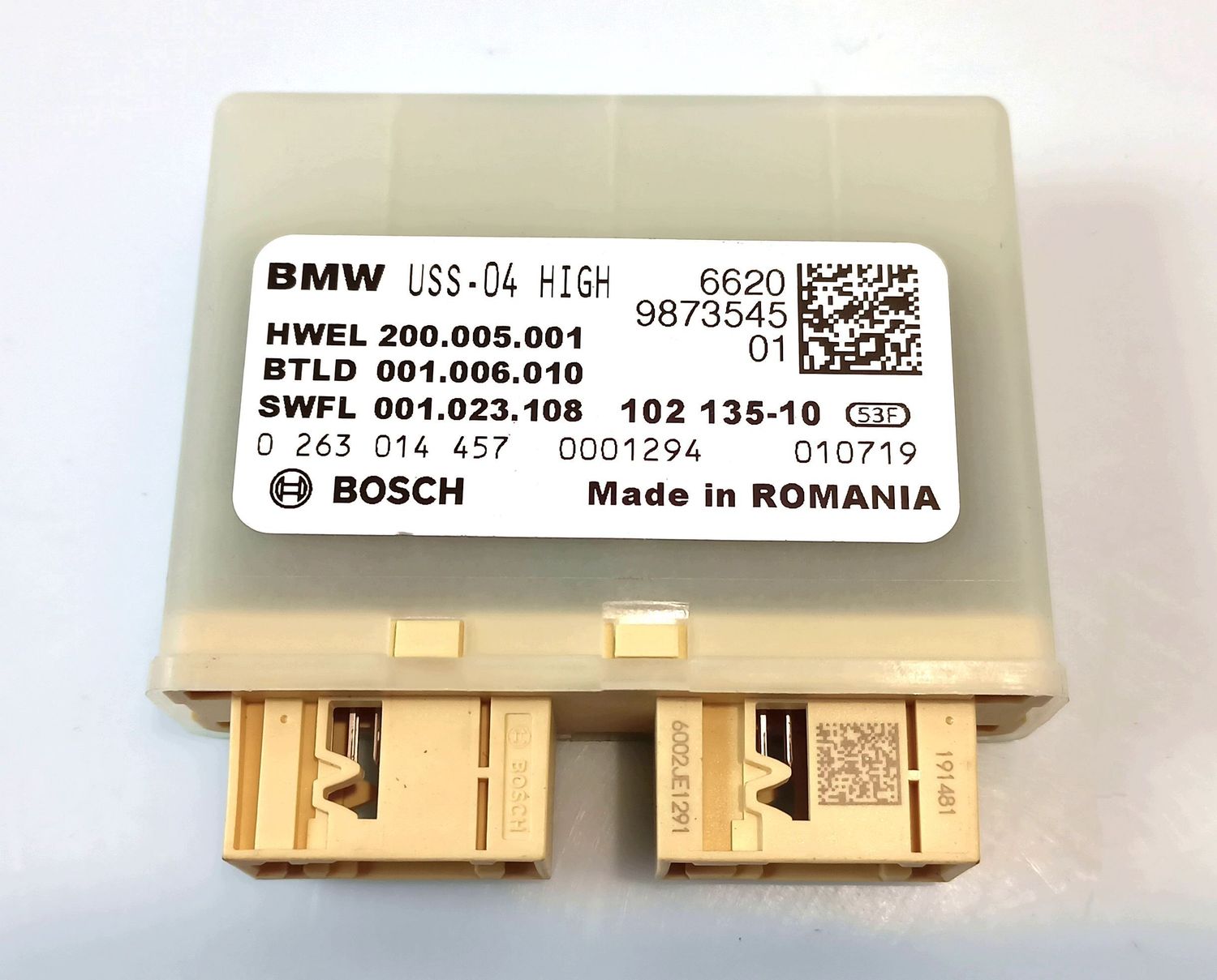 BMW 8 SERIES Parking PDC control unit/module OEM 66209873545 — Europe Delivery