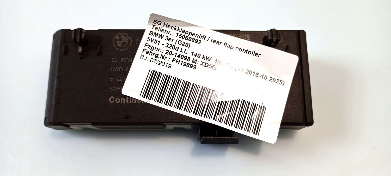 BMW 3 SERIES Tailgate/trunk control unit/module OEM 61355A19DB2 — Europe Delivery