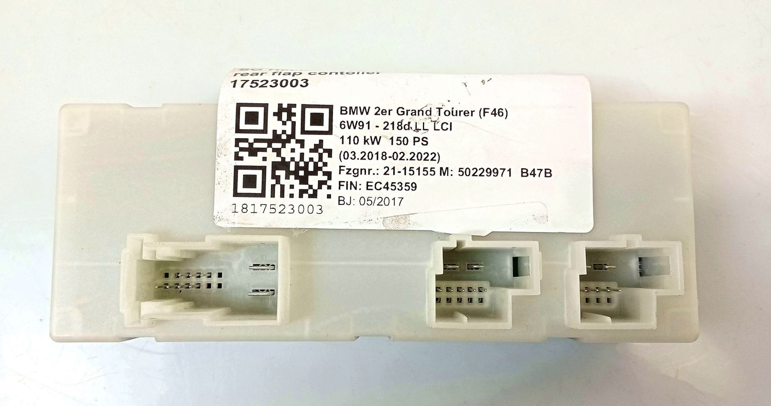 BMW 2 SERIES Tailgate/trunk control unit/module OEM 61357487106 — Europe Delivery