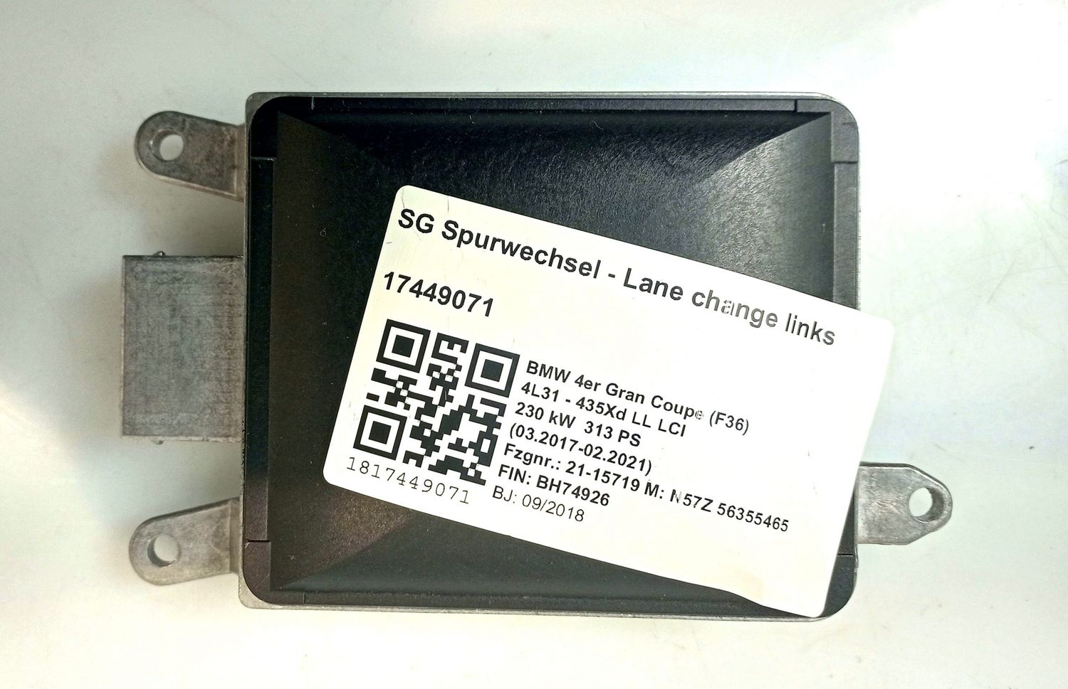 BMW 4 SERIES Blind spot module OEM 66326883501 — Europe Delivery