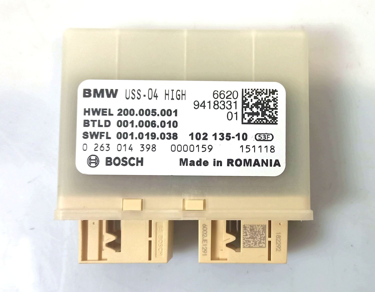 BMW 8 SERIES Parking PDC control unit/module OEM 66209418331 — Europe Delivery
