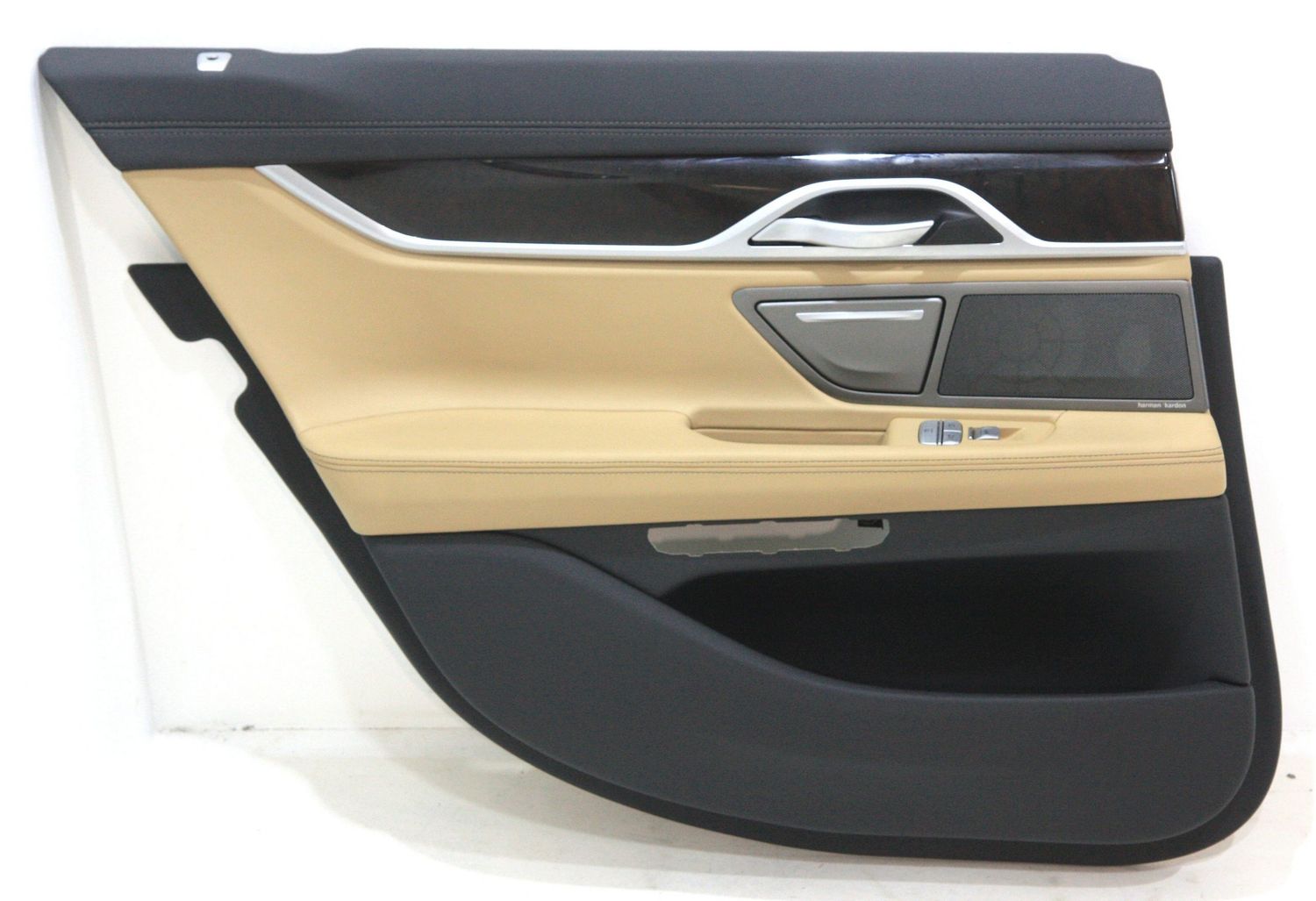 BMW 7 SERIES Rear door card panel trim OEM 7448283 — Europe Delivery