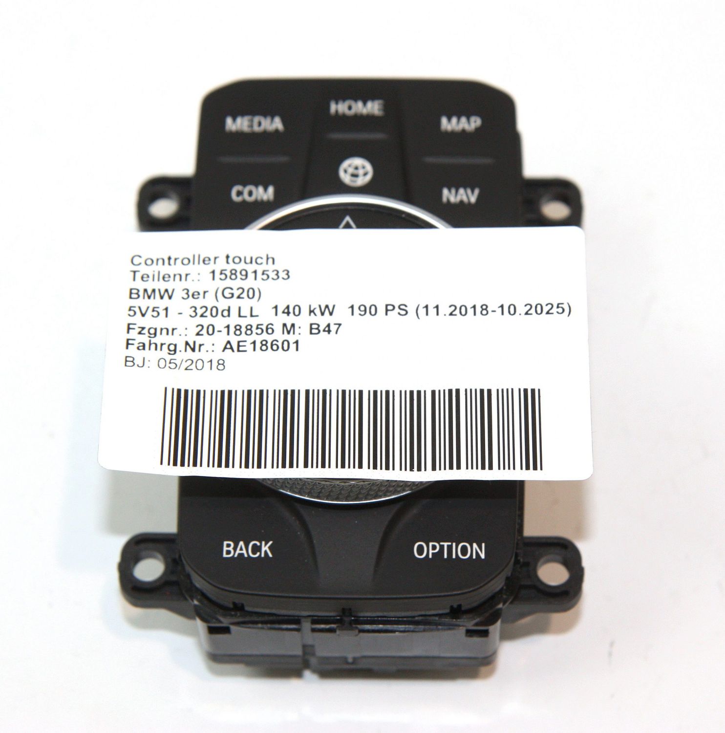 BMW 3 SERIES Head unit multimedia control OEM 65825A12F41 — Europe Delivery