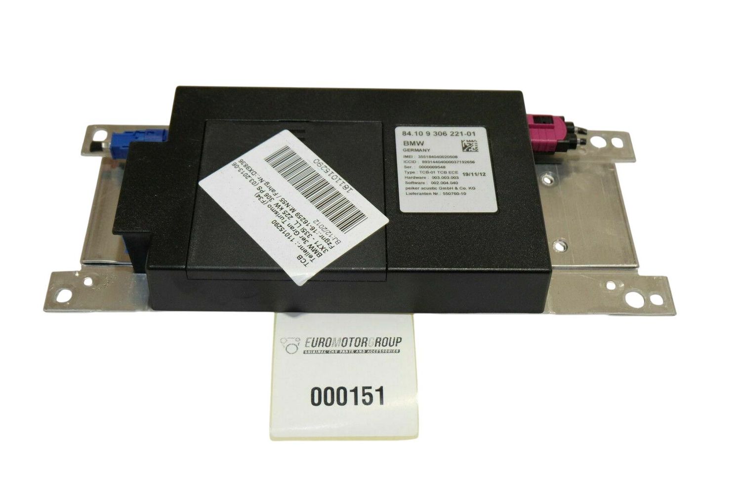 BMW 3 SERIES moduł sterujący moduł OEM 9306221 — Dostawa w Europie