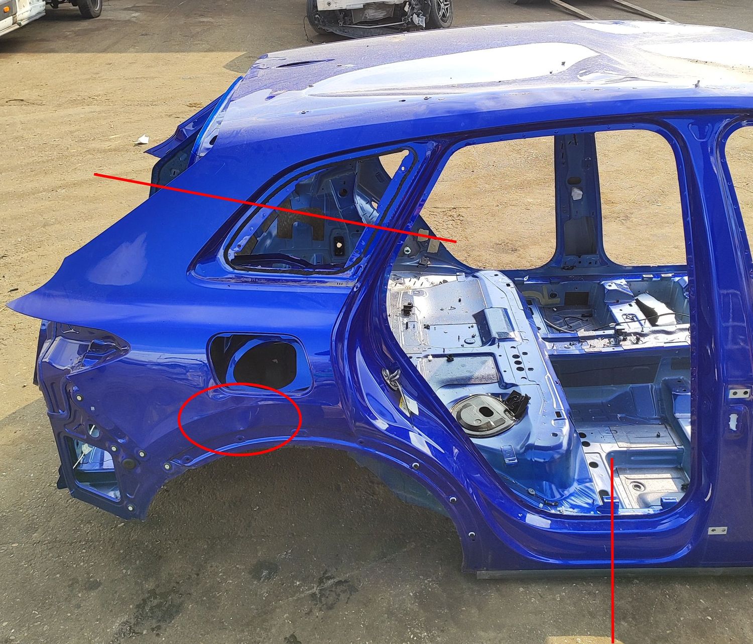 Hinten rechts quarter Blende AUDI Q5 (GUB) (2025-...) — Europa-Versand
