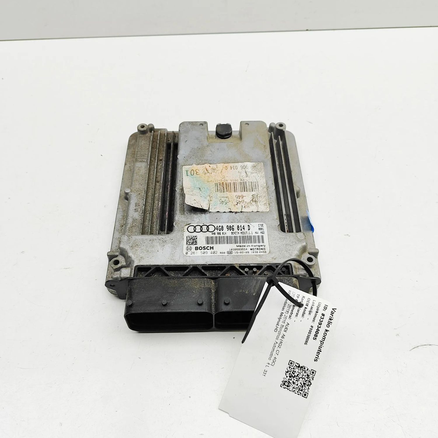 4G0906014, 0261S09402, 4G0906014D Sterownik silnika AUDI A6 (4G2, C7, 4GC) (2010-2018) — Dostawa w Europie