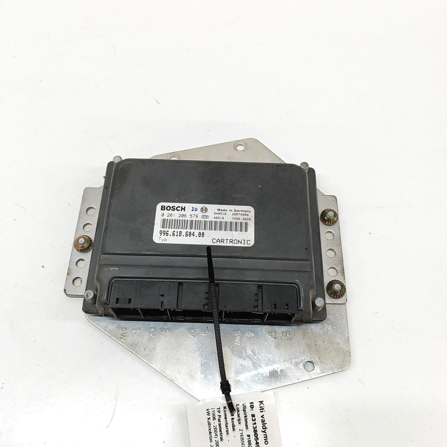 0261206579, 26RT0000, 99661860400 Motorstyrenhet PORSCHE BOXSTER (986) (1996-2004) — Leverans i Europa