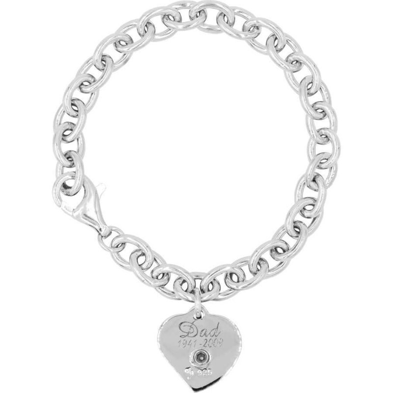 Signature Heart Bracelet (Urn) (Sterling Silver)