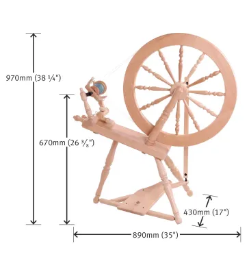 Elizabeth 30 Spinning Wheel,Lacquered,Limited Availability