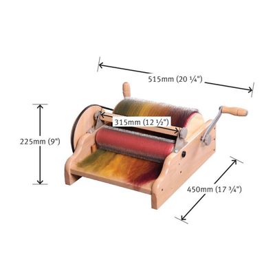 Ashford Drum Carder,  Wide  72 PPSI cloth