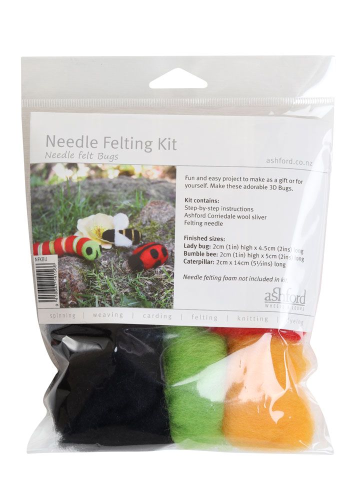 Needle Felting Kit Bugs