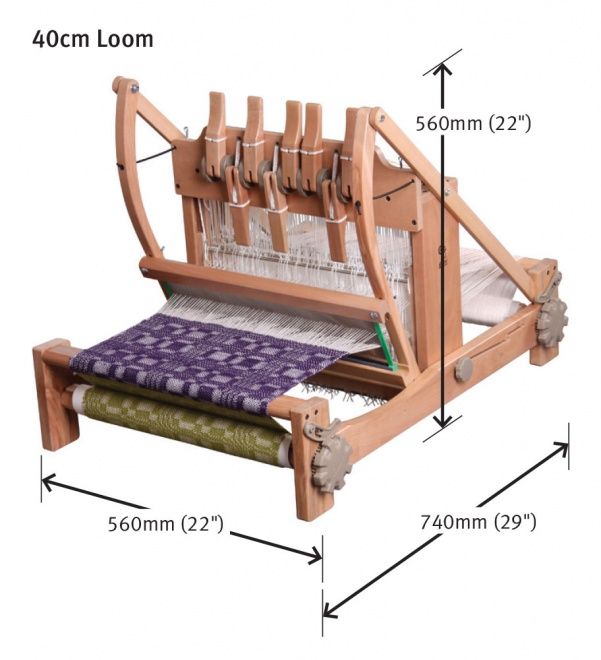 Table Loom 4 shaft 16&quot; with shuttle race NEW (incl a 10 dpi stainless steel reed)  please note the pic shown does not have the shuttle race attached.