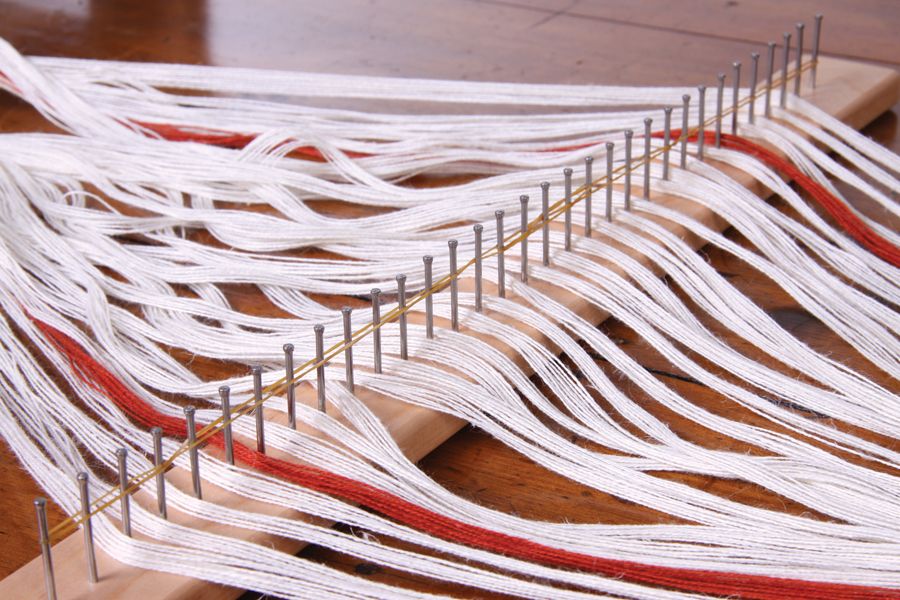 Raddle Kit  30 cm/12&quot; includes raddle, rings, helping hands, booklet and warpsticks - lacquered