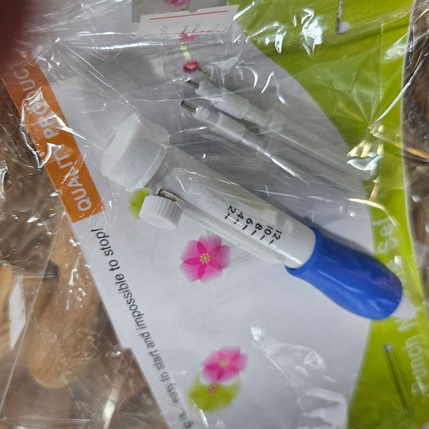 Punch Needle, (Blue Plastic)