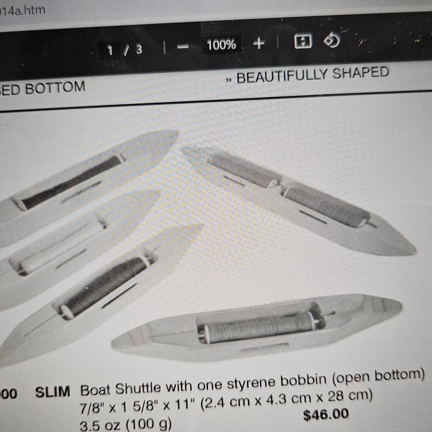 slim boat shuttle (open bottom)