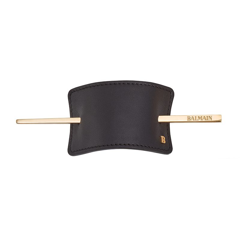 Balmain Barrette Genuine Leather Black