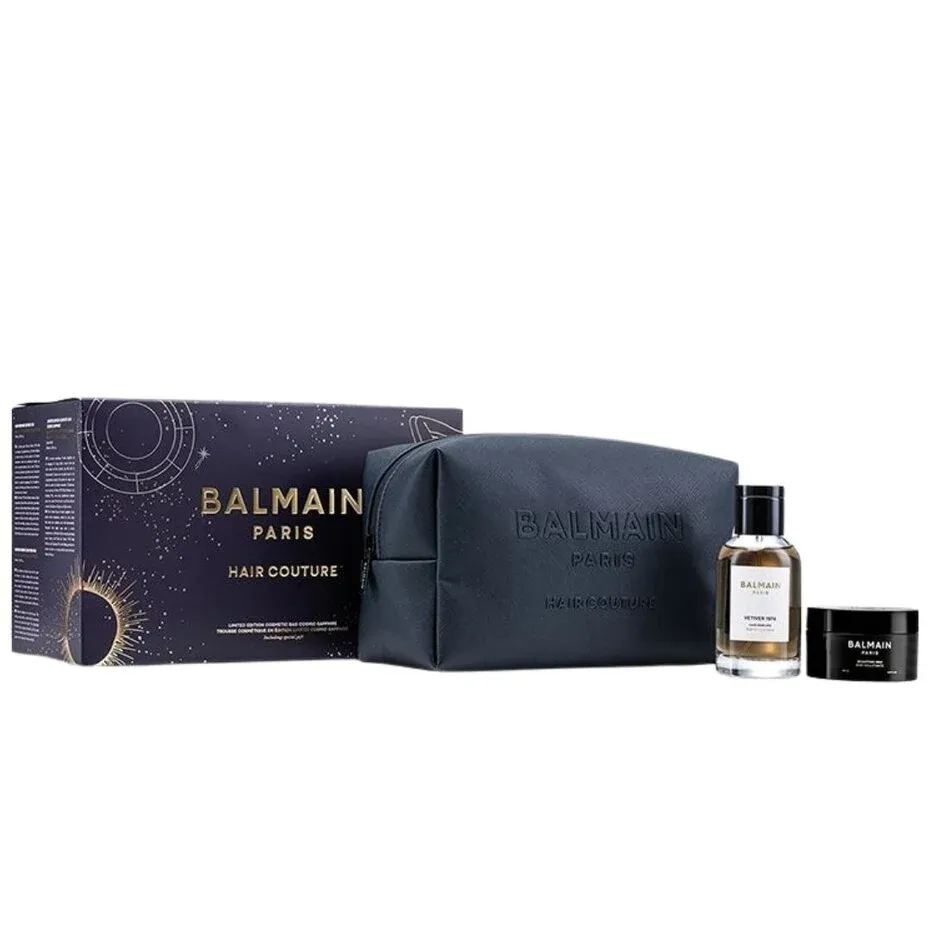 Balmain Homme Limited Edition Cosmetic Bag Cosmic Sapphire Balmain Homme Limited Edition Cosmetic Bag Cosmic Sapphire