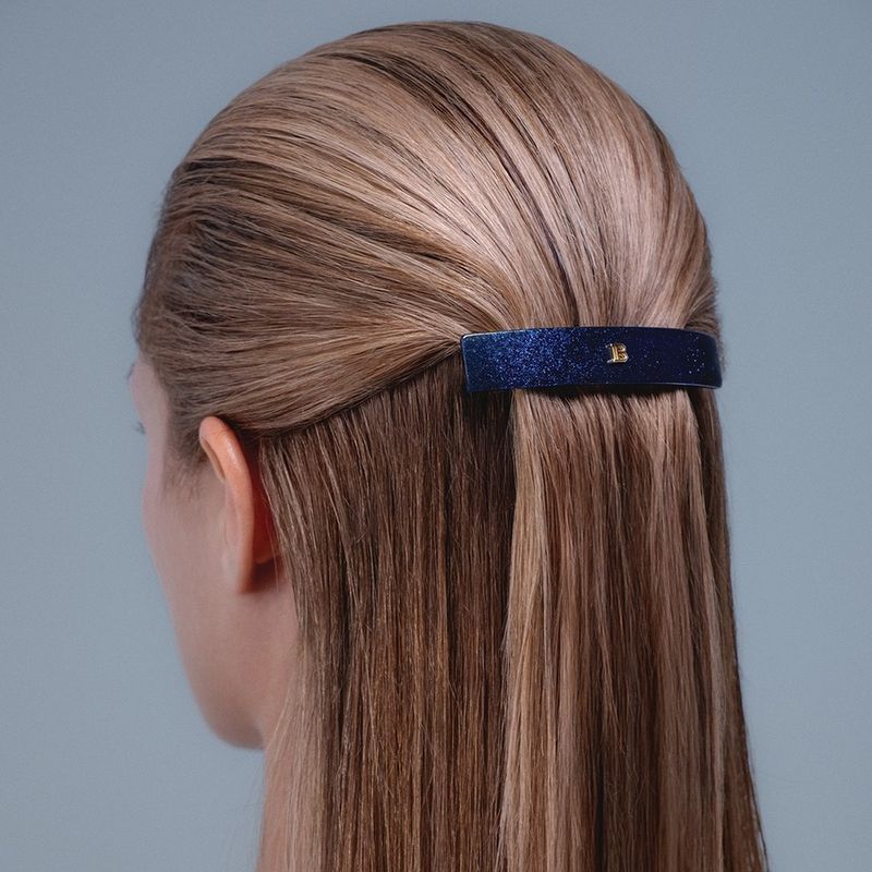 Balmain Limited Edition Barrette pour Cheveux Leather Medium