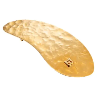 Balmain Limited Edition Barrette Printemps Leaf Gold