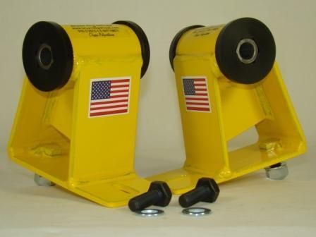 C2572-1.5, Classic Polyurethane 1.5_ Motor Mount Lifts for 6-cyl Jeep Wrangler YJ