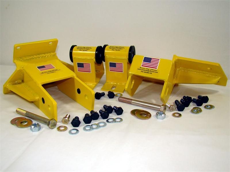 SU2883-1.5HW, Super Kit - Ultra-Flex Rubber 1.5_ Motor Mount Lifts, Super Engine Brackets