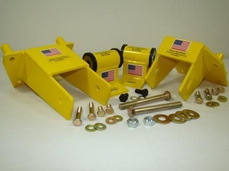 KU2569-0H, Engine Brackets and Motor Mounts Upgrade Kit, Ultra-Flex Rubber