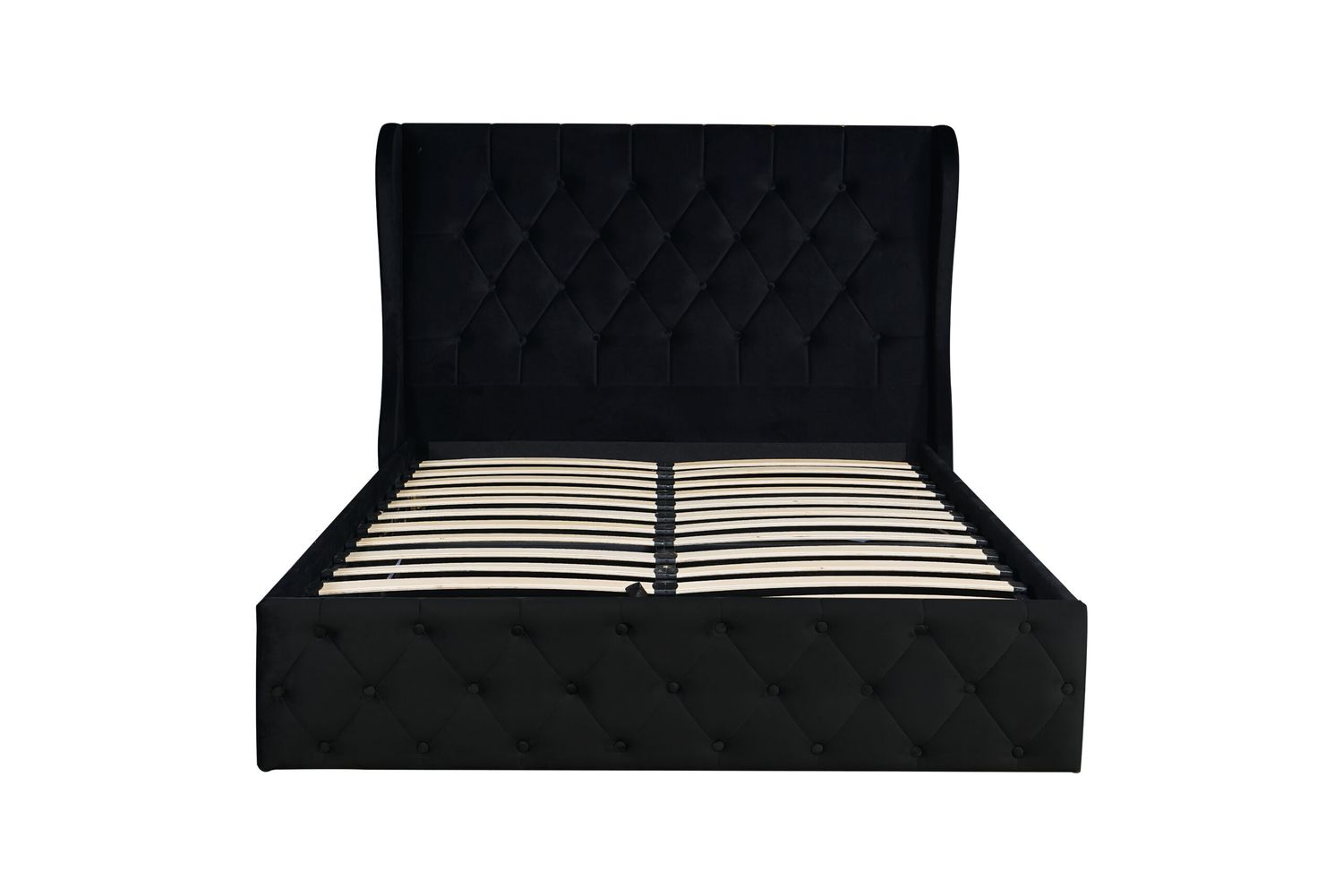 Lorena Velvet Bed with Storage Double/King