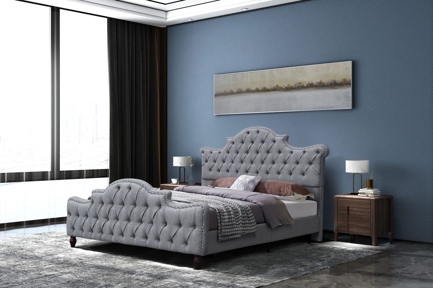 Sapphire Cotton Bed Double/King