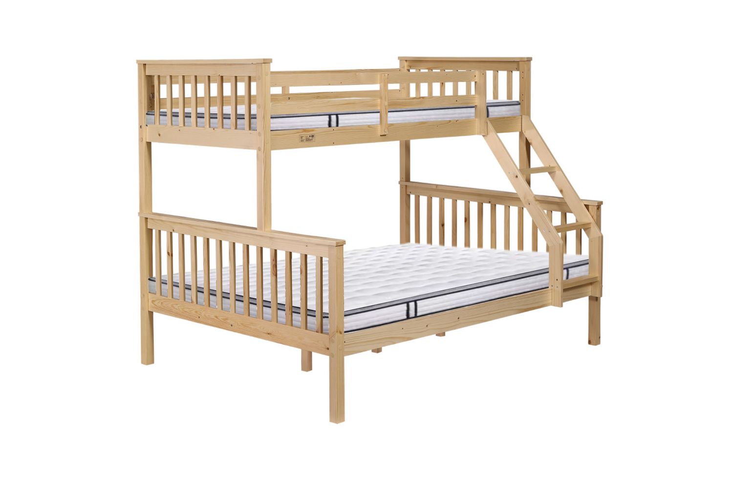 Solid Pine Tripple Bunk Bed Oak