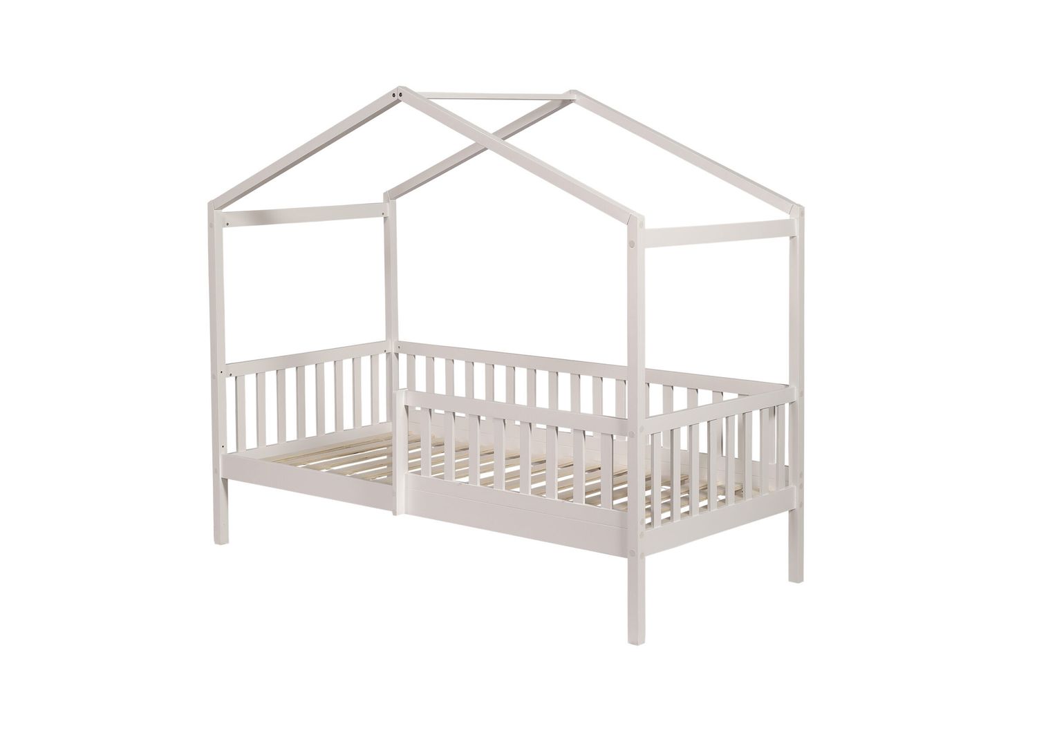 Solid Pine Arch Bed White