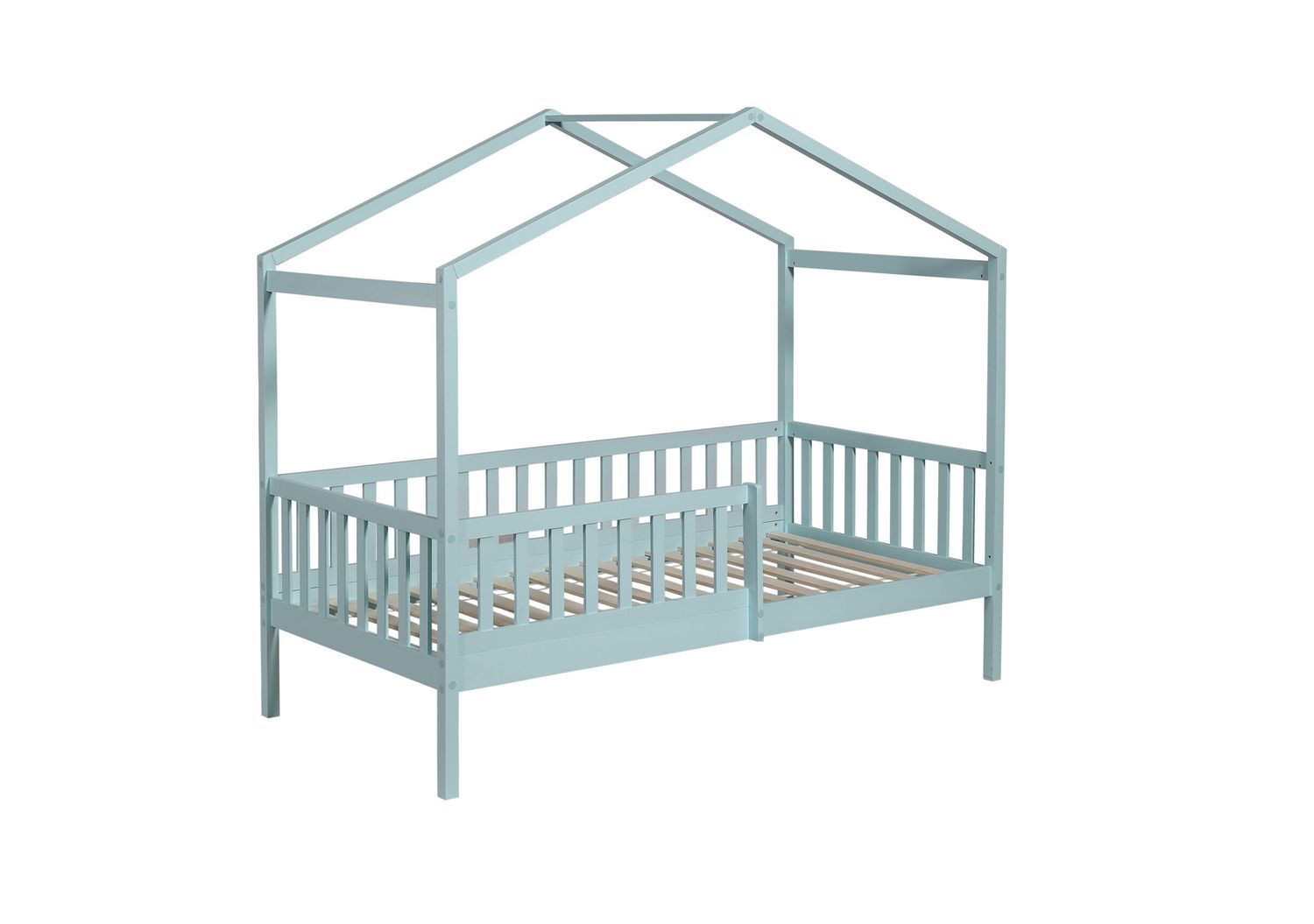 Solid Pine Arch Bed Baby Blu