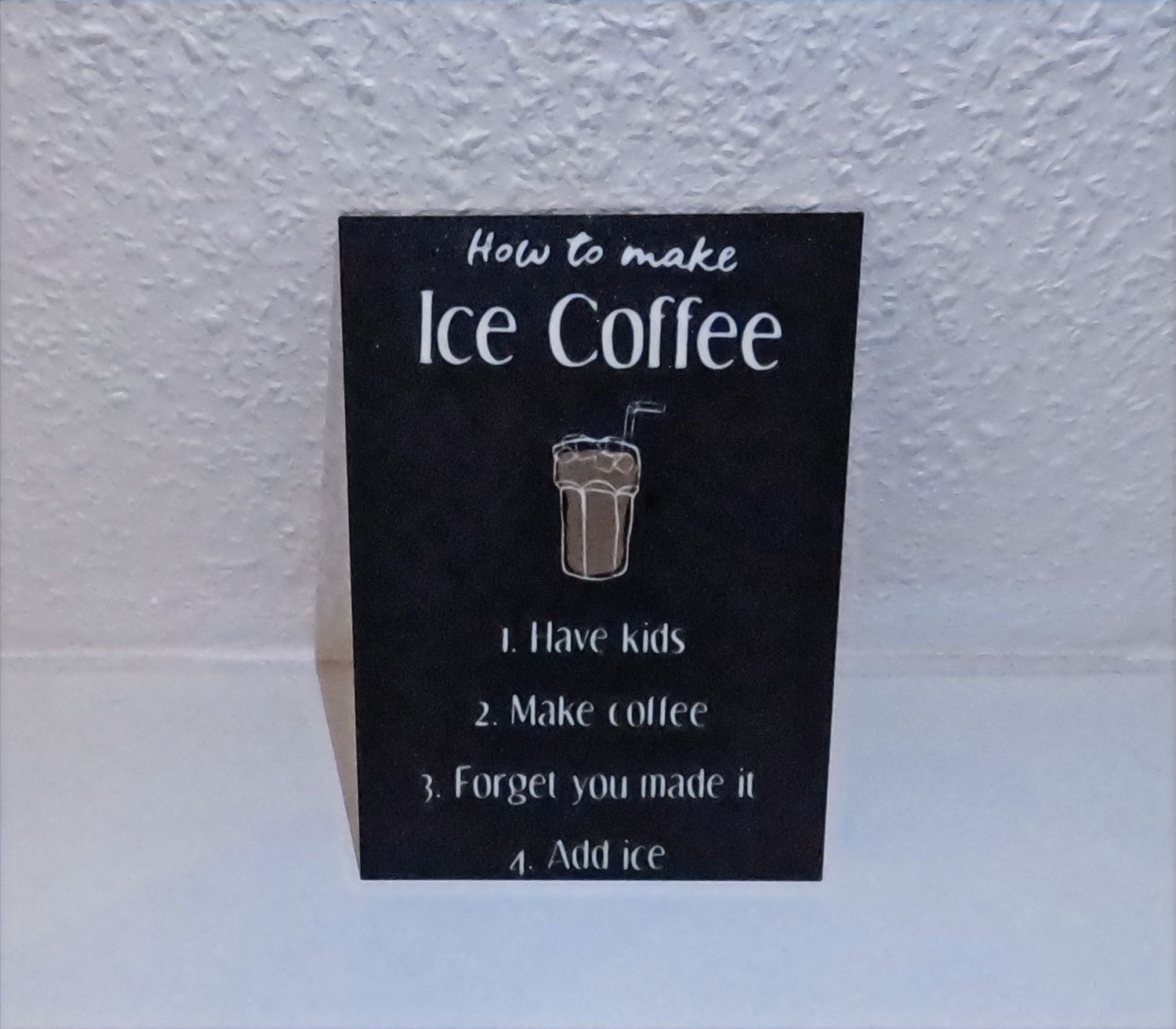 Schild Ice coffee