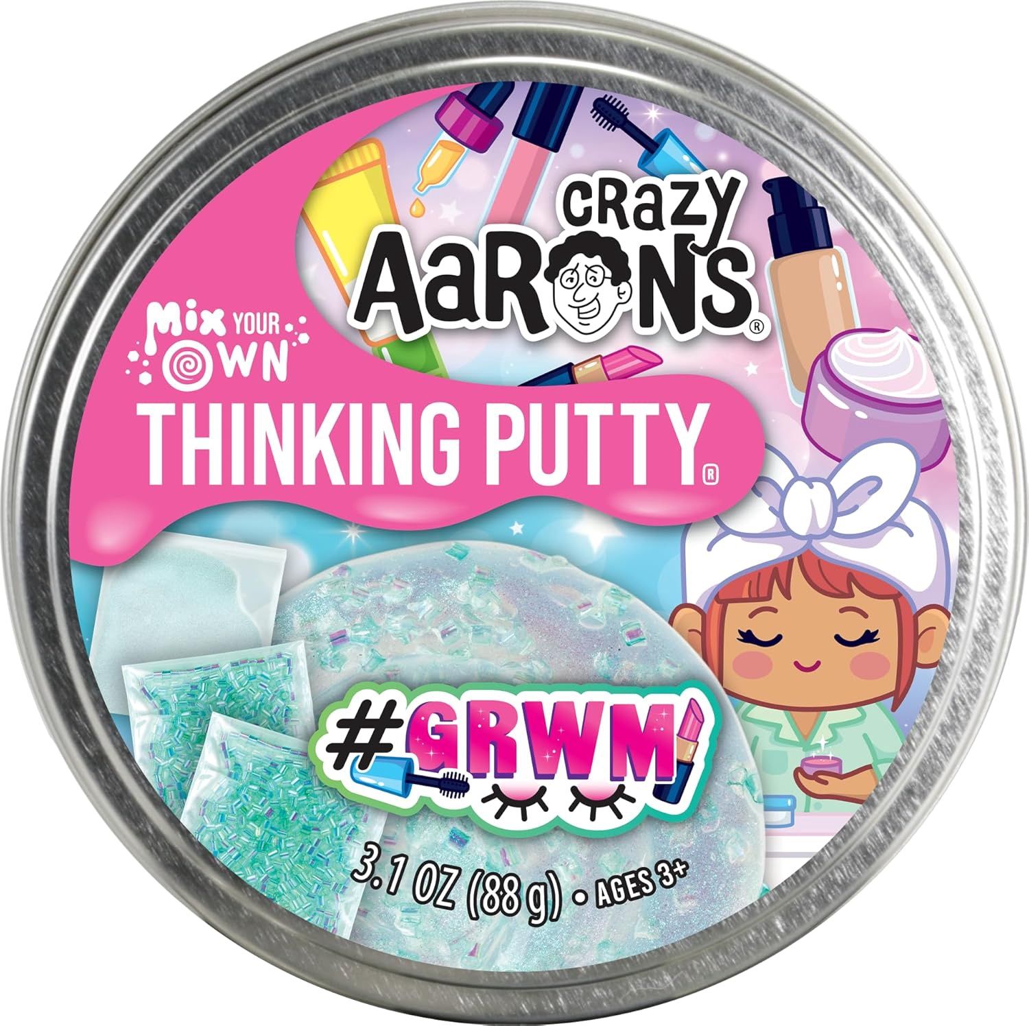 #GRWM - Mix It Full Size 4&quot; Thinking Putty Tin