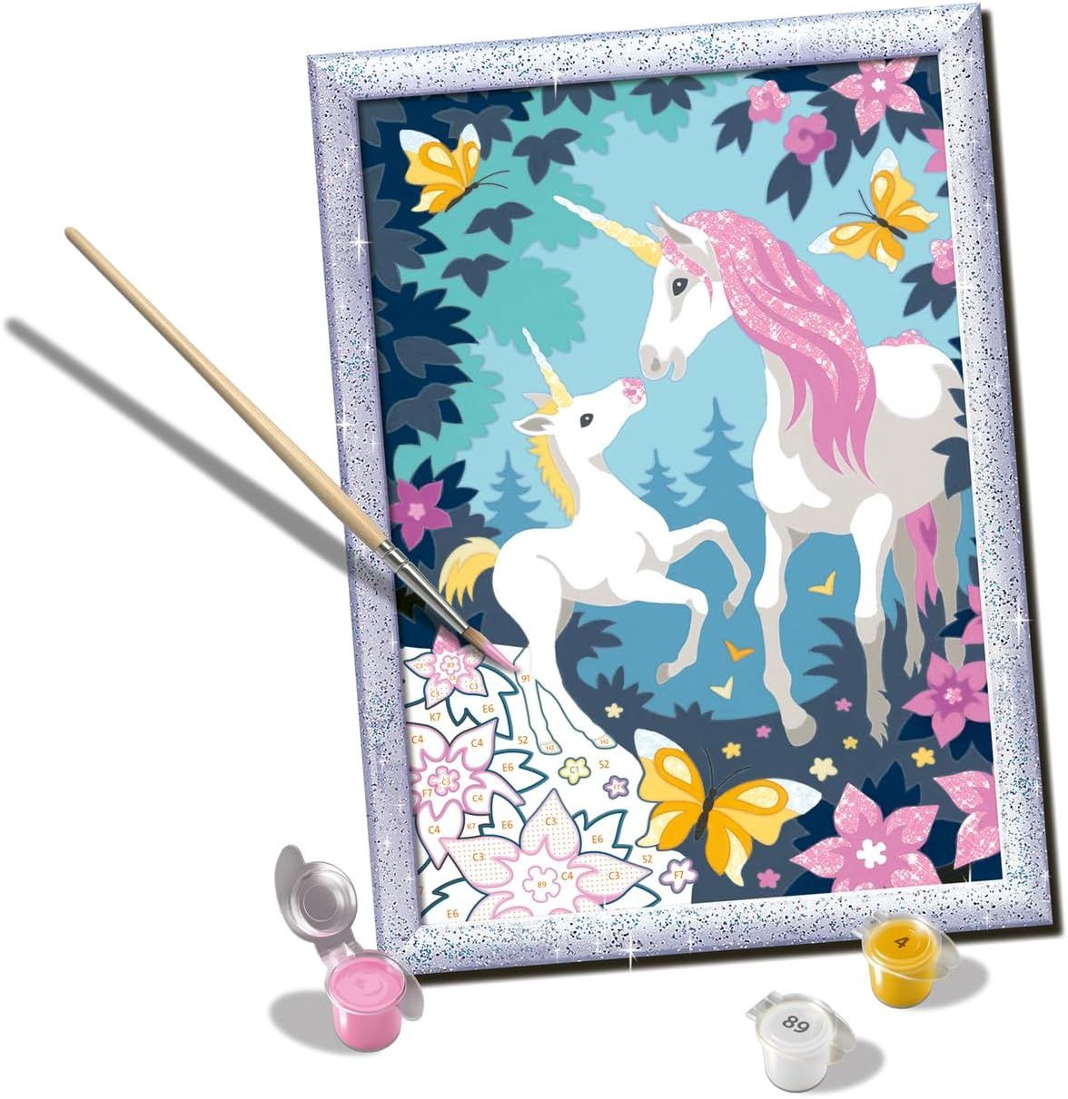 CreArt: Hello Little Unicorn w/Glitter 7x10