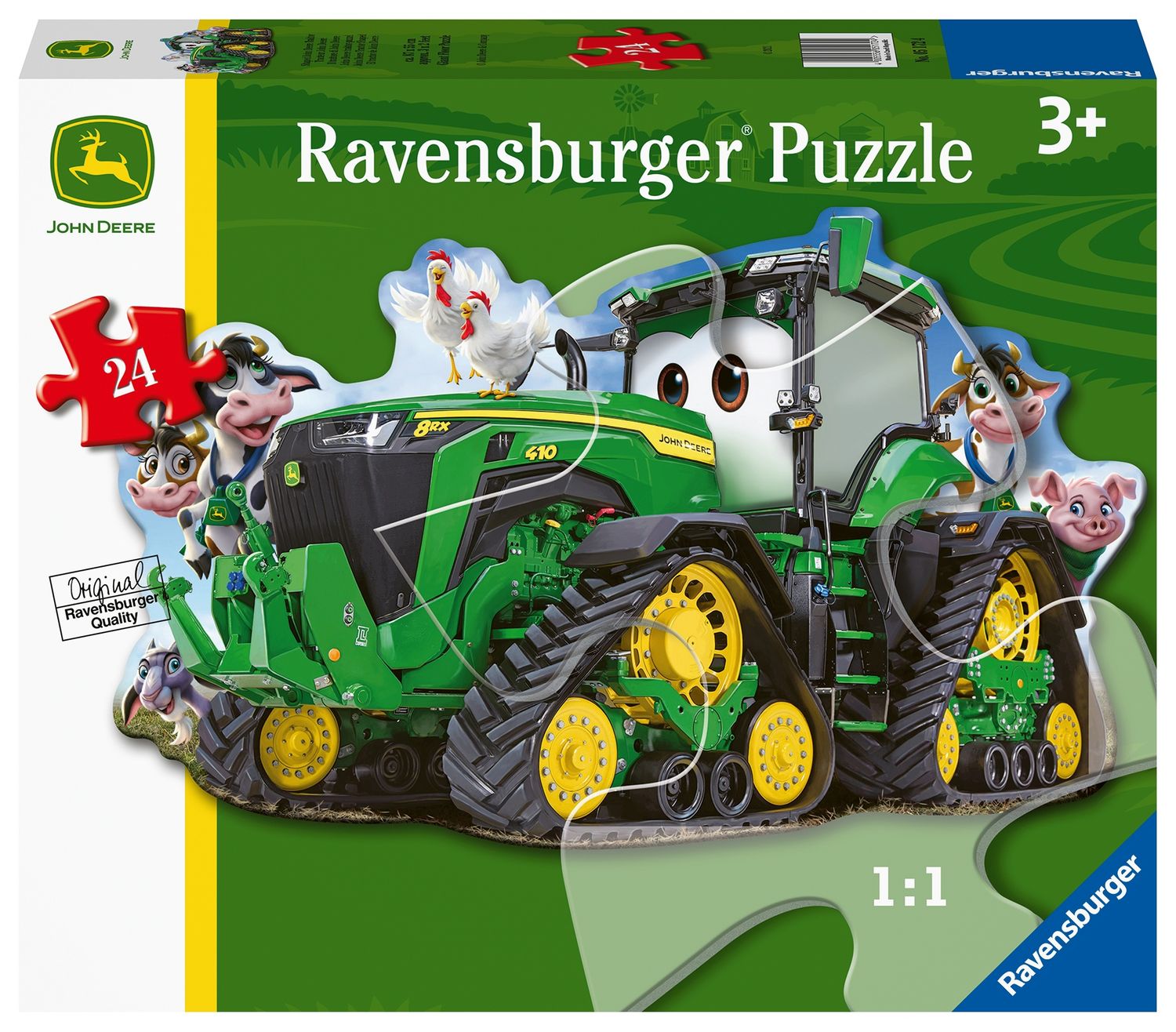 John Deere Tractor 24 pc Shaped Floor Puzzle
