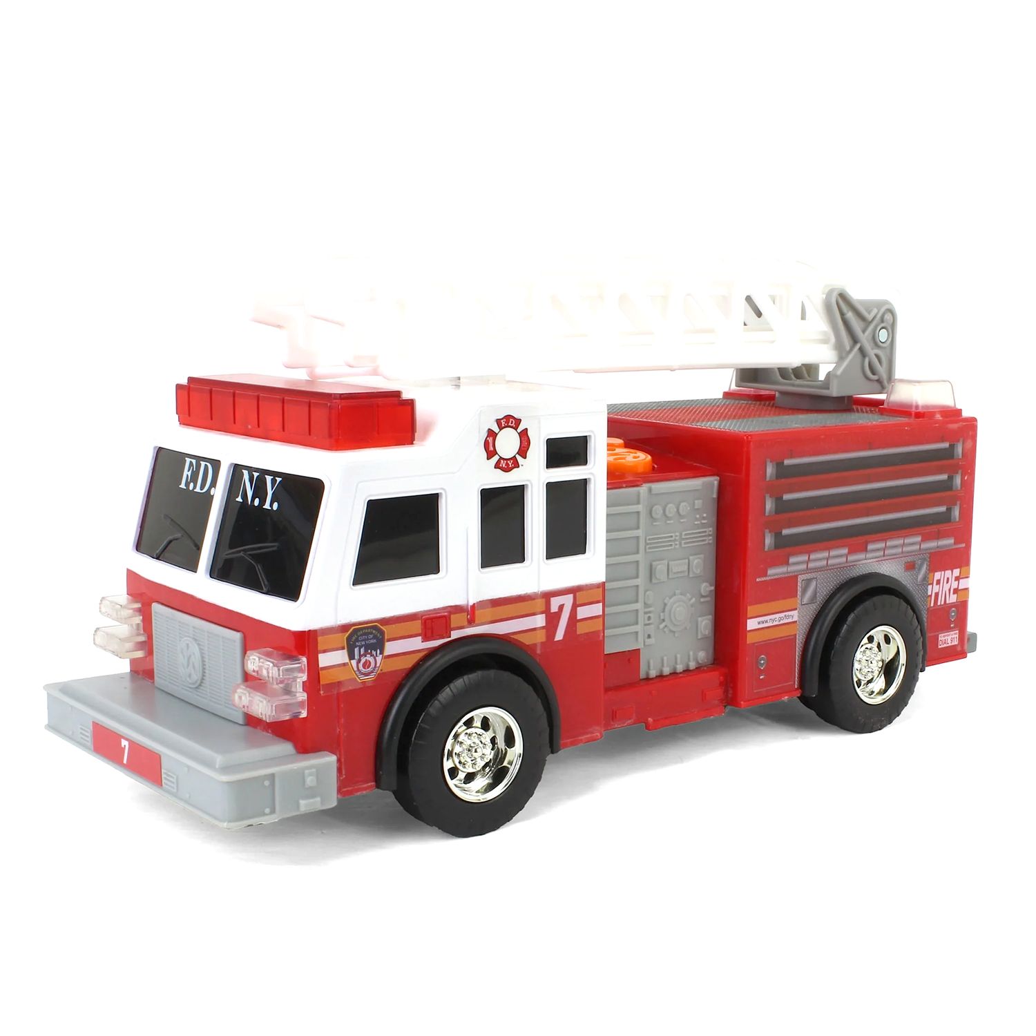 FDNY MOTORIZED LADDER TRUCK WITH LIGHTS &amp; SOUND (*