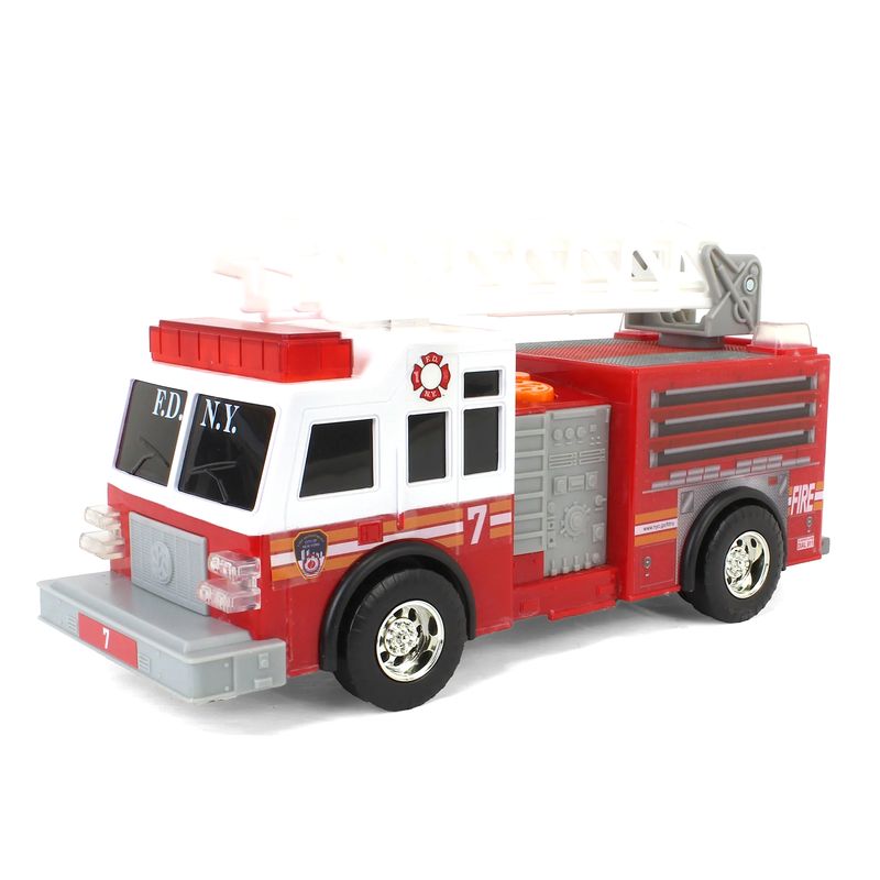 FDNY MOTORIZED LADDER TRUCK WITH LIGHTS &amp; SOUND (*