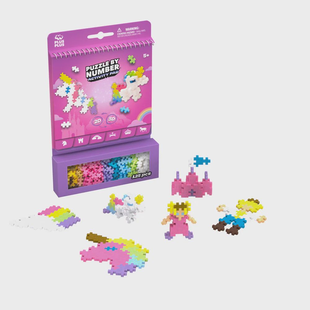 Puzzle By Number Activity Pad, Style: Fairytale