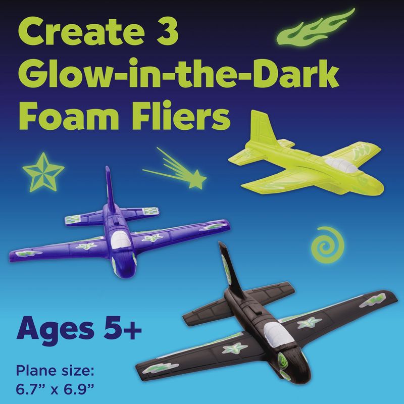 Stunt Squadron Glow in the Dark Foam Fliers
