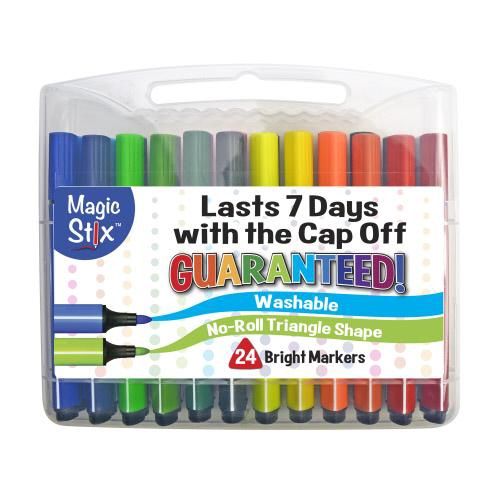 Magic Tri Stix 24 Color  Cap off for 7 days