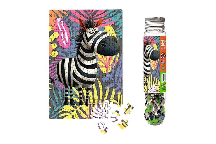 MicroPuzzles - Color Clash Zebra - Zoo