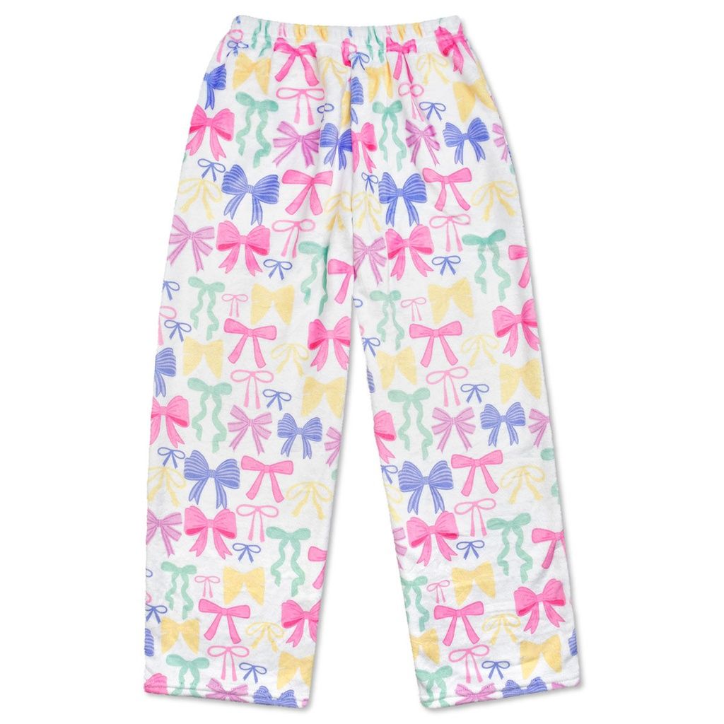 PRETTY BOWS PLUSH PANTS