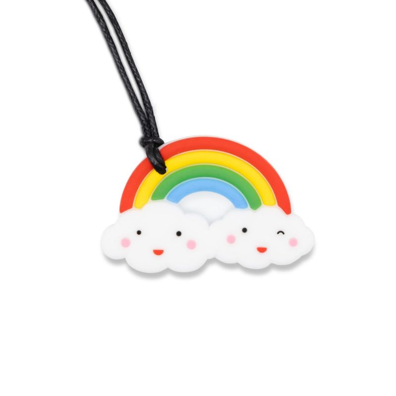 Kids Chew Pendants - Rainbow - Bright