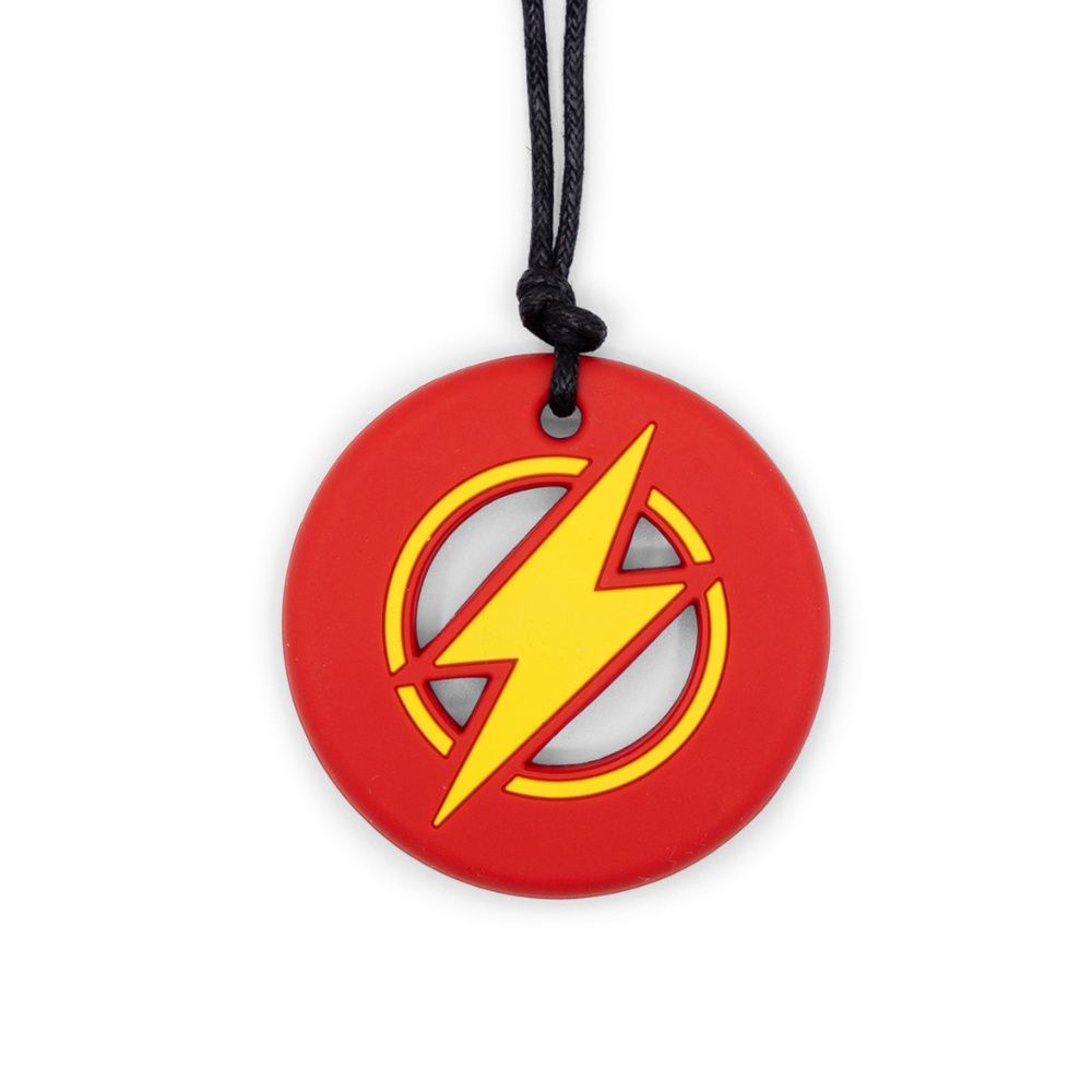 Kids Chew Pendants -Strike Energy - Red