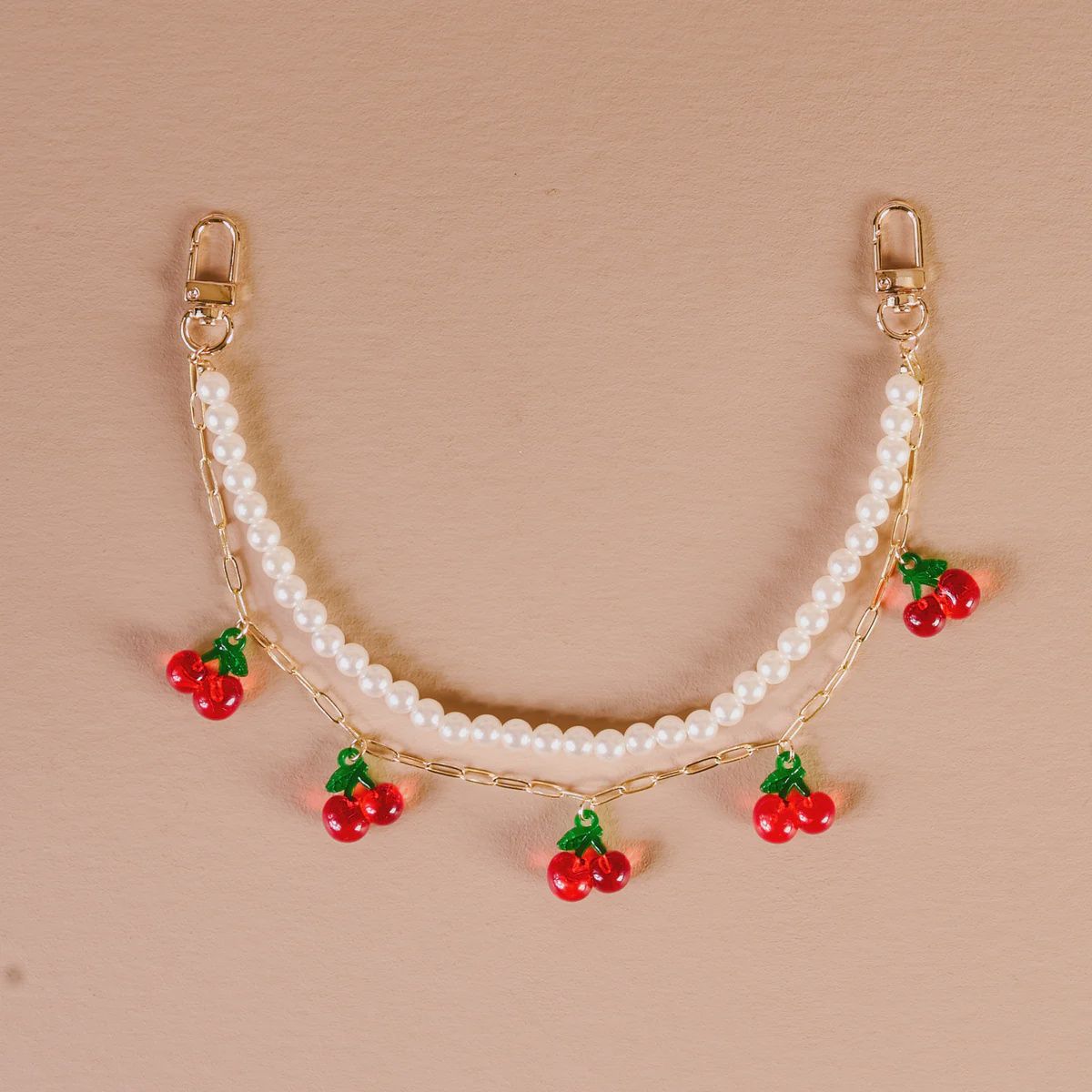 Necklace Bag Charm-Cherried Away