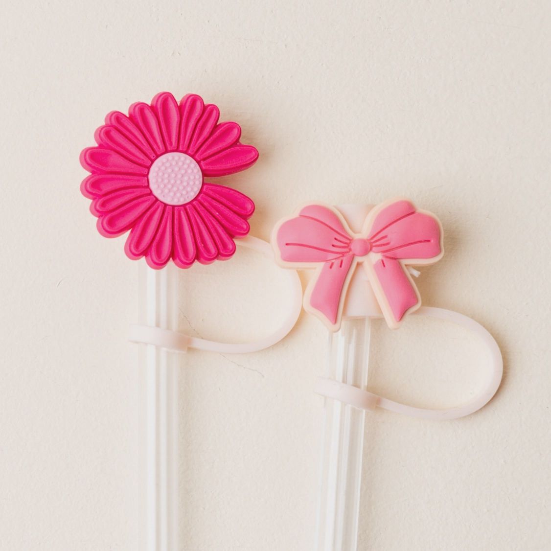 Straw Topper Set, Style: Bubblegum