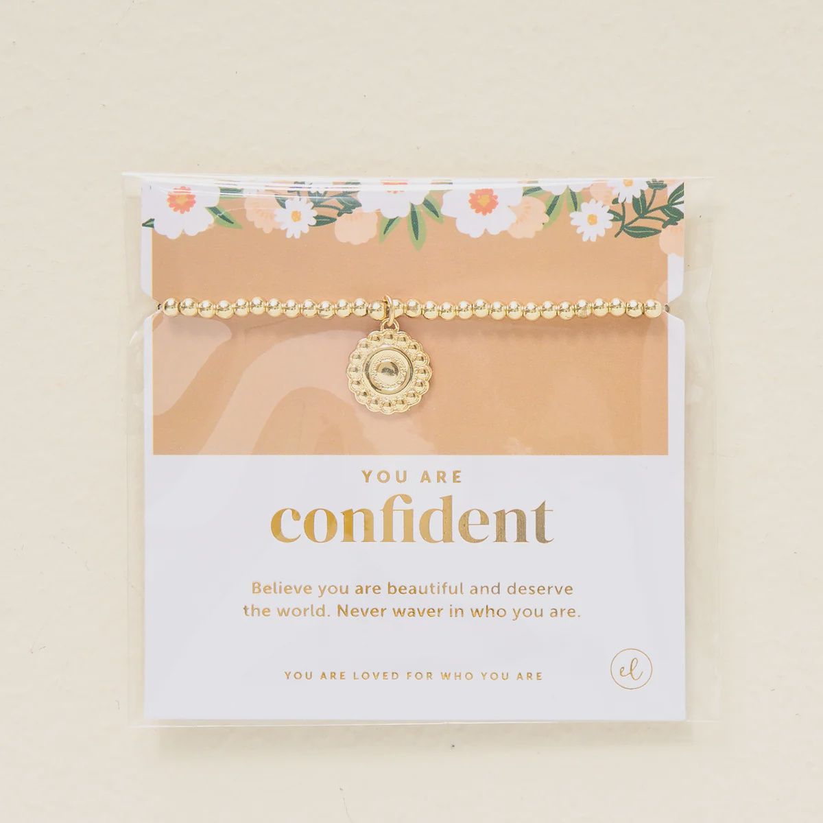 Trait Charm Bracelet Gold, Style: Confident