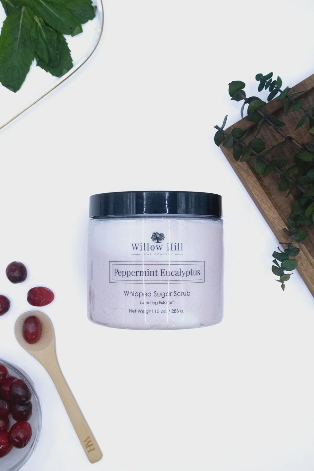 Willow Hill Whipped Sugar Scrub 6oz, Scent: Peppermint Eucalyptus