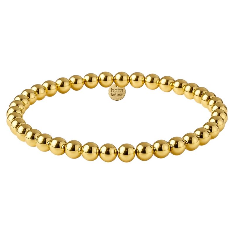 Classic 4MM  Gold Filled Beaded Bracelet