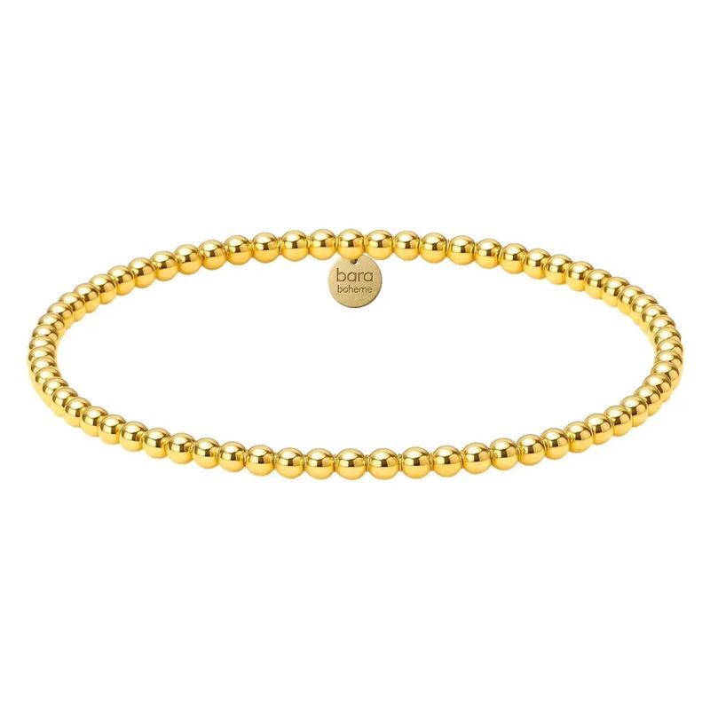 Classic 3MM Gold Filled Gold Filled Beaded Bracelet